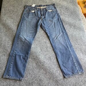 Levis 505 Regular Fit Straight Leg Mens Jeans Blue Medium Wash 38x32 100 Cotton